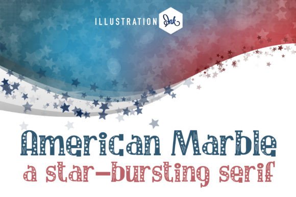 American Marble Font Review: A Hand-Crafted Serif with Stars and Stripes