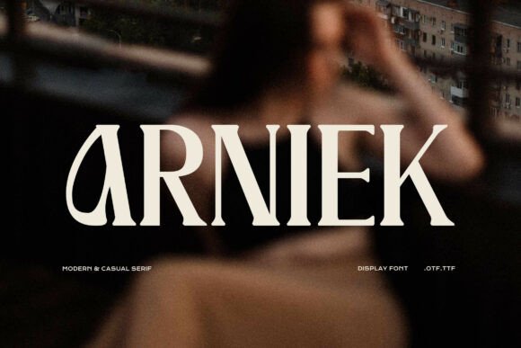 Arniek Reguler: A Versatile Serif Typeface for Creative Makers