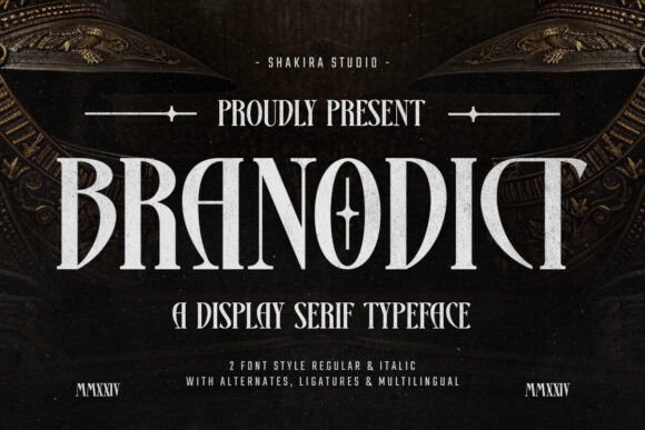 Branodict Font: A Serif Typeface for Bold Branding and Beautiful Crafts