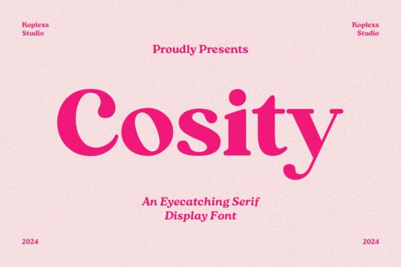 Cosity: A Premium Serif Font for Impactful Campaigns