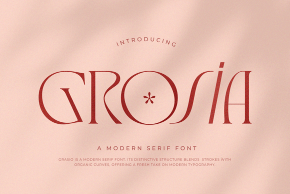 Grosia: A Feminine Serif Font for Editorial Elegance