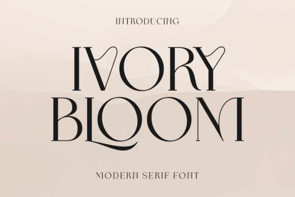 Ivory Bloom: A Delicate Serif Font for Editorial Elegance