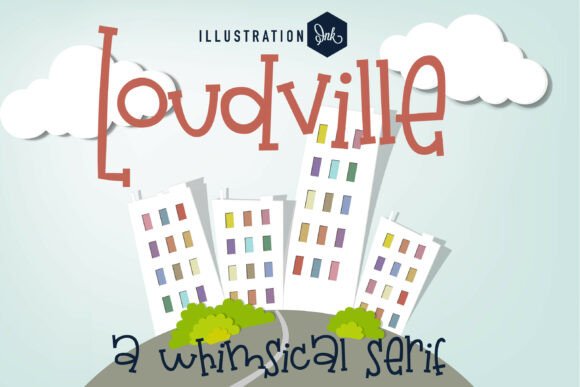 Pn Loudville Fn: A Playful Serif Font for Bold Branding