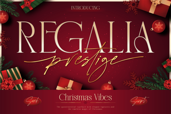 Regalia Prestige: A Luxurious Typeface for Holiday Branding