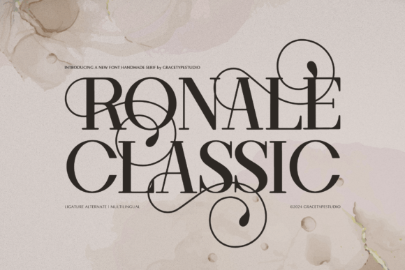 Ronale Classic: A Stylish Typeface for Digital Branding