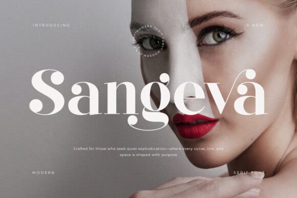 Sangeva Font: Elevate Your Brand with Modern Serif Elegance