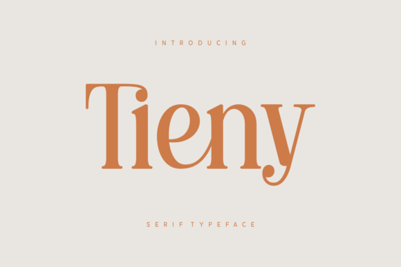 Tieny: A Modern Serif Font for Editorial Design