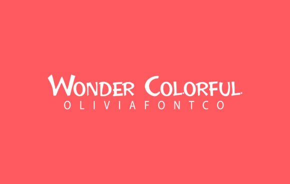 Wonder Colorful Font: A Romantic Serif for Crafters and Creators